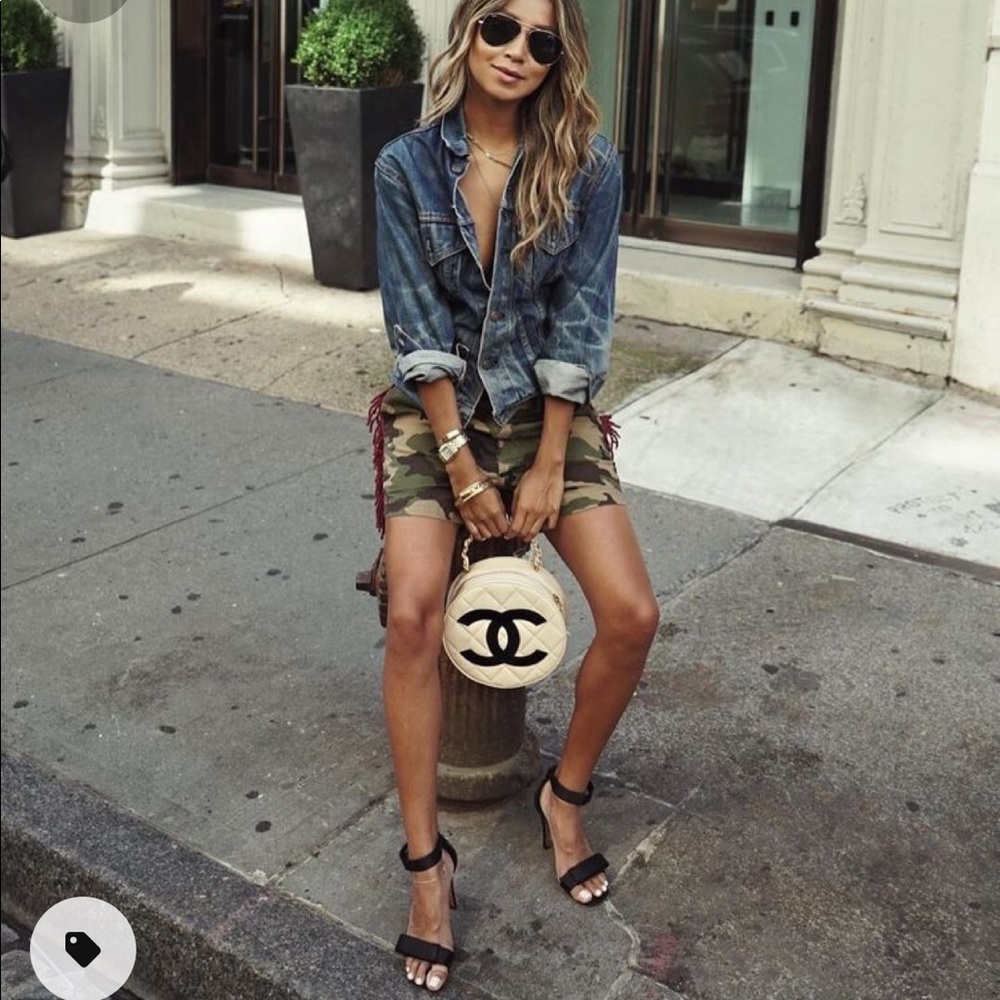 HIP CHIX CAMO VINTAGE SHORTS